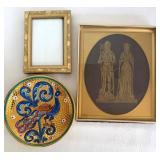 Mario Sambuco Orvieto Plate & Framed Art Mixed Lot