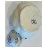 Decorative Floral Wall Art, Painted Glasses, Plates & Ceramic Server Mixed Lot