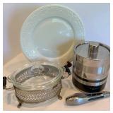 Garland 8837 Serving Set With Covered Dish, Ice Bucket & Tongs