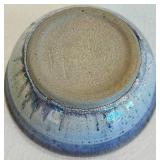 Artisan Made Pottery Serving Dish & Bowl (Lot of 2)