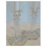 Hobnail Milk Glass Candleholders, Creamer and Sugar & Tray 8-Piece Mixed Lot