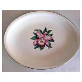 Mixed Lot: Floral China Dishes including Belleek & Framed Still Life Art
