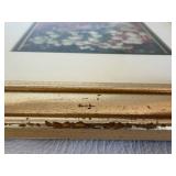 Mixed Lot: Floral China Dishes including Belleek & Framed Still Life Art
