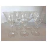 Wine Wall Art, Lighted Wine Bottle & 9 Patterned Wine Glasses