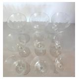Wine Wall Art, Lighted Wine Bottle & 9 Patterned Wine Glasses