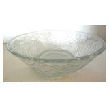 Clear Pressed Glass Serving Pieces Mixed Lot