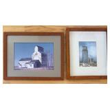 Framed Rural Scene Artwork Pair