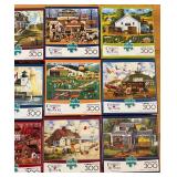 Charles Wysocki Buffalo Large Pieces 300-Piece Puzzle Set (Lot of 11)