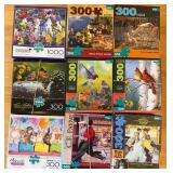 Buffalo Jigsaw Puzzle Mixed Lot of 9