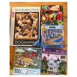 Ravensburger, DOWDLE & Jane Wooster Scott Puzzle Mixed Lot With Roll-Up Mat