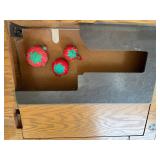 Wooden Sewing Machine Cabinet Table With Fold-Out Leaf & Drawers