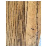 Oak Dining Table Set With 5 Chairs & 4 Cushions