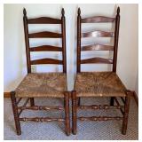 Oak Dining Table Set With 5 Chairs & 4 Cushions