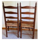 Oak Dining Table Set With 5 Chairs & 4 Cushions