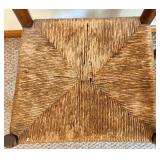 Oak Dining Table Set With 5 Chairs & 4 Cushions