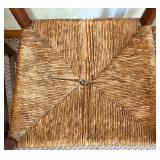 Oak Dining Table Set With 5 Chairs & 4 Cushions