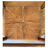 Oak Dining Table Set With 5 Chairs & 4 Cushions