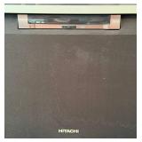 Hitachi Projection TV Cabinet With VCR & Cables