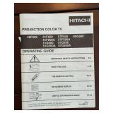 Hitachi Projection TV Cabinet With VCR & Cables