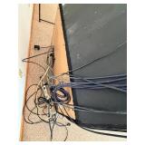 Hitachi Projection TV Cabinet With VCR & Cables