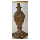 Ornate Table Lamp With Shade