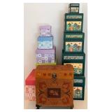 Barrington Studios Birdsong & Lion Decorative Box Set (Lot of 3)