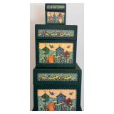 Barrington Studios Birdsong & Lion Decorative Box Set (Lot of 3)