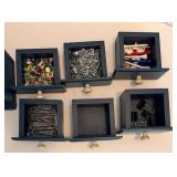 Handmade Decorative House, Drawer Tower & Figurine Mixed Lot