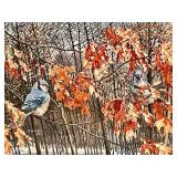 Vintage Wayne Meineke December Blue Jays Signed Print