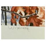 Vintage Wayne Meineke December Blue Jays Signed Print