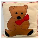 Handmade Teddy Pillow, Quilt Sampler & Yellow Runner Mixed Lot