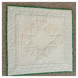 Handmade Teddy Pillow, Quilt Sampler & Yellow Runner Mixed Lot