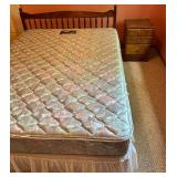 Full Simmons Beautyrest Mattress with Headboard & Small Dresser Mixed Lot