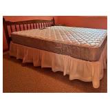 Full Simmons Beautyrest Mattress with Headboard & Small Dresser Mixed Lot