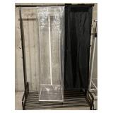 Pair of Garment Racks With Hanging Storage