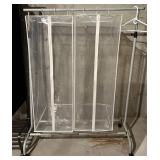 Pair of Garment Racks With Hanging Storage