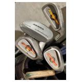 Datrek Golf Bag, Pull Cart & Mixed Clubs Mixed Lot