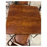 Folding Table & 4 Chairs Dining Set