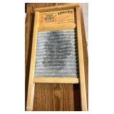 Vintage National Washboard Co. No. 703 Lingerie Washboard & Wooden Lamp Mixed Lot
