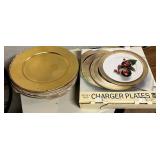 Gold Charger Plates (Lot of 12)