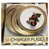 Gold Charger Plates (Lot of 12)