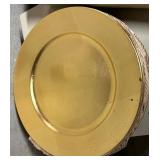 Gold Charger Plates (Lot of 12)