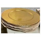 Gold Charger Plates (Lot of 12)