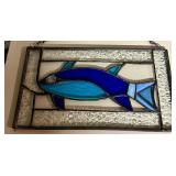 Stained Glass Dolphin Wall Hanging