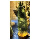 Assorted Holiday Tabletop Trees & Seasonal Decor Mixed Lot