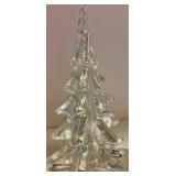 Glass Christmas Tree Decor Set of 2 including Merrill