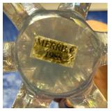 Glass Christmas Tree Decor Set of 2 including Merrill