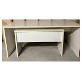White Desk Table Set (2 Piece)