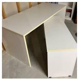 White Desk Table Set (2 Piece)