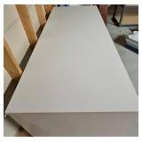 White Desk Table Set (2 Piece)
